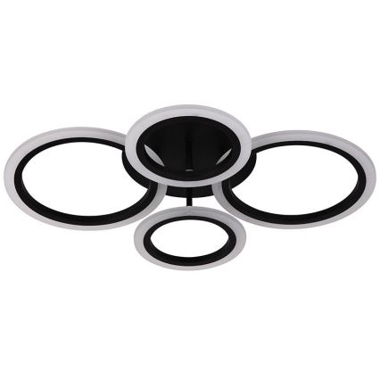 Brilagi - Plafonieră LED dimabilă ORBITS LED/50W/230V 3000-6500K neagră + telecomandă