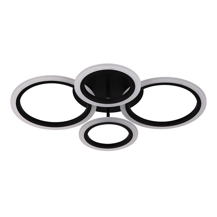 Brilagi - Plafonieră LED dimabilă ORBITS LED/50W/230V 3000-6500K neagră + telecomandă