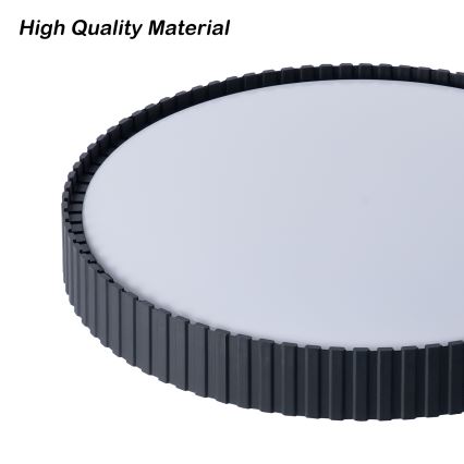 Brilagi - Plafonieră LED reglabilă ORINO, 54 W, 230 V, 3000–6000 K, negru, Ø 43 cm + telecomandă