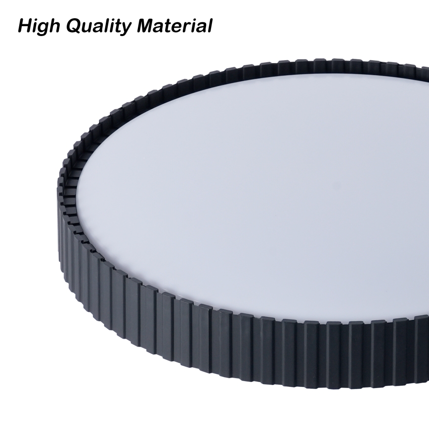 Brilagi - Plafonieră LED reglabilă ORINO, 54 W, 230 V, 3000–6000 K, negru, Ø 43 cm + telecomandă