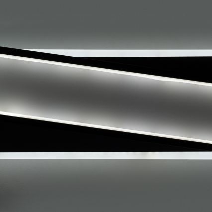 Brilagi - Plafonieră LED dimabilă OUTLINE LED/52W/230V 3000-6000K 15x60 cm alb/negru + telecomandă