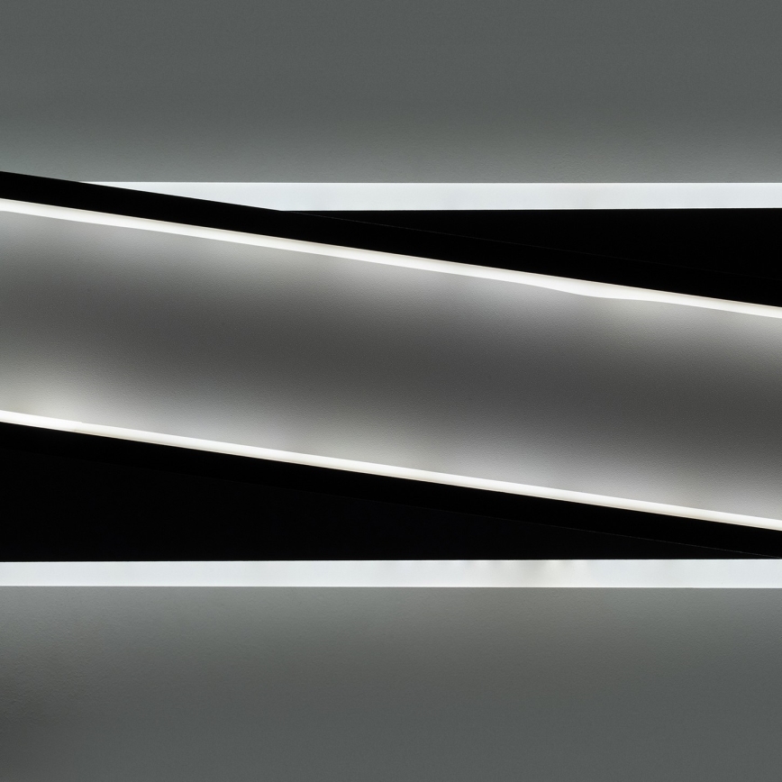 Brilagi - Plafonieră LED dimabilă OUTLINE LED/52W/230V 3000-6000K 15x60 cm alb/negru + telecomandă