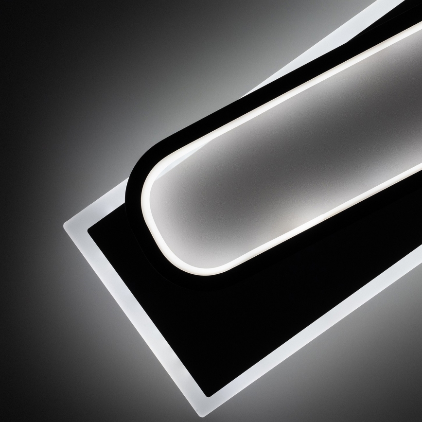 Brilagi - Plafonieră LED dimabilă OUTLINE LED/52W/230V 3000-6000K 15x60 cm alb/negru + telecomandă