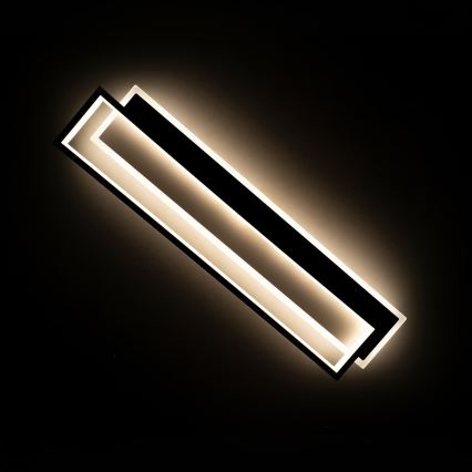BRILAGI - Plafonieră LED dimabilă OUTLINE LED/66W/230V 3000-6000K 15x60 cm alb/negru + telecomandă