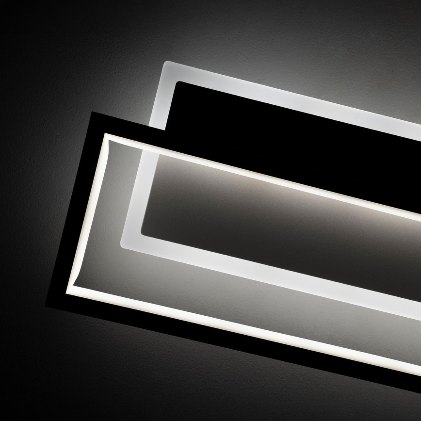 BRILAGI - Plafonieră LED dimabilă OUTLINE LED/66W/230V 3000-6000K 15x60 cm alb/negru + telecomandă