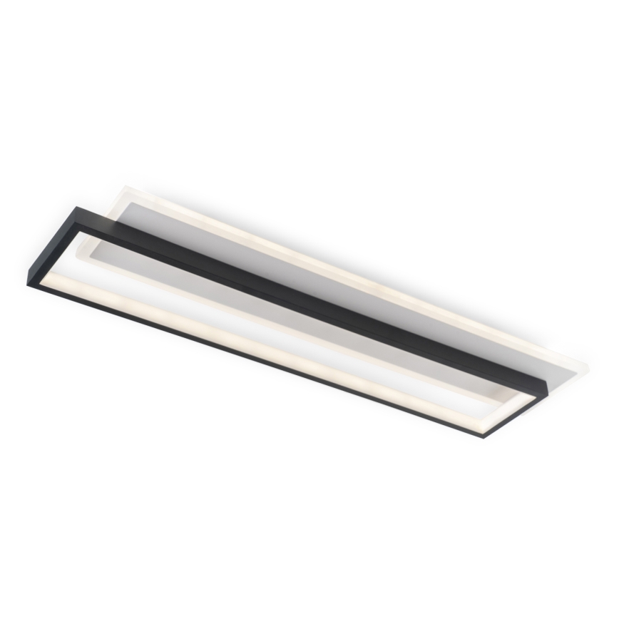 BRILAGI - Plafonieră LED dimabilă OUTLINE LED/66W/230V 3000-6000K 15x60 cm alb/negru + telecomandă