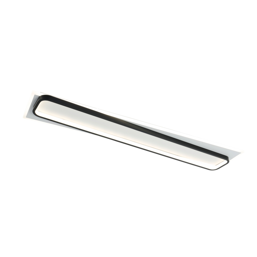 Brilagi - Plafonieră LED dimabilă OUTLINE LED/90W/230V 3000-6000K 18x100 cm alb/negru + telecomandă