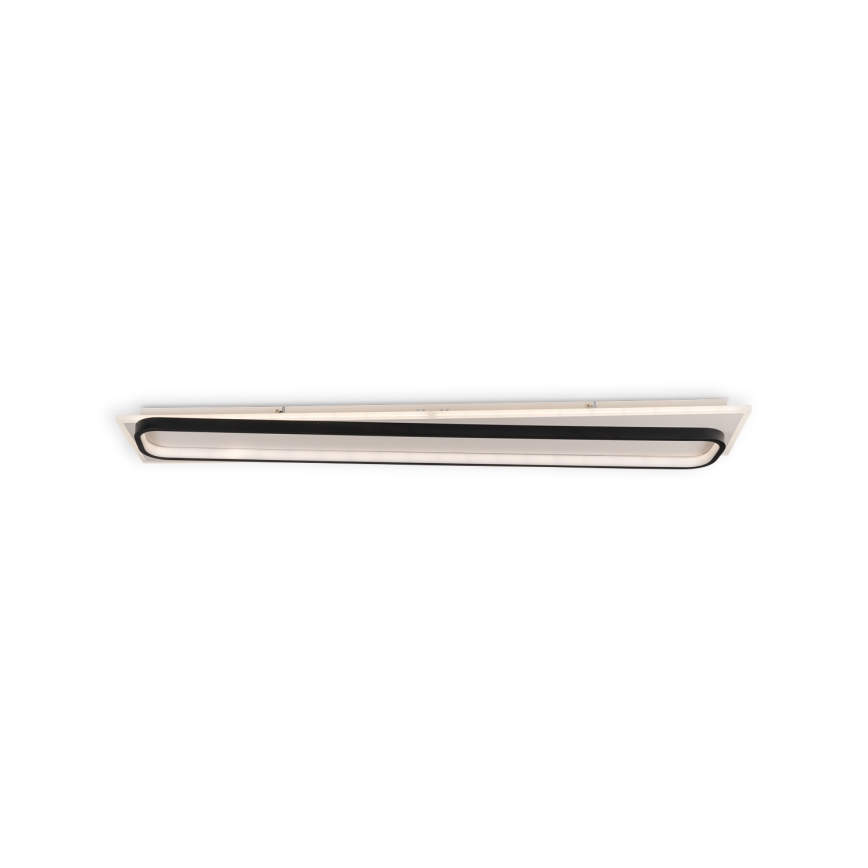 Brilagi - Plafonieră LED dimabilă OUTLINE LED/90W/230V 3000-6000K 18x100 cm alb/negru + telecomandă