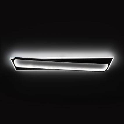 Brilagi - Plafonieră LED dimabilă OUTLINE LED/90W/230V 3000-6000K 18x100 cm alb/negru + telecomandă