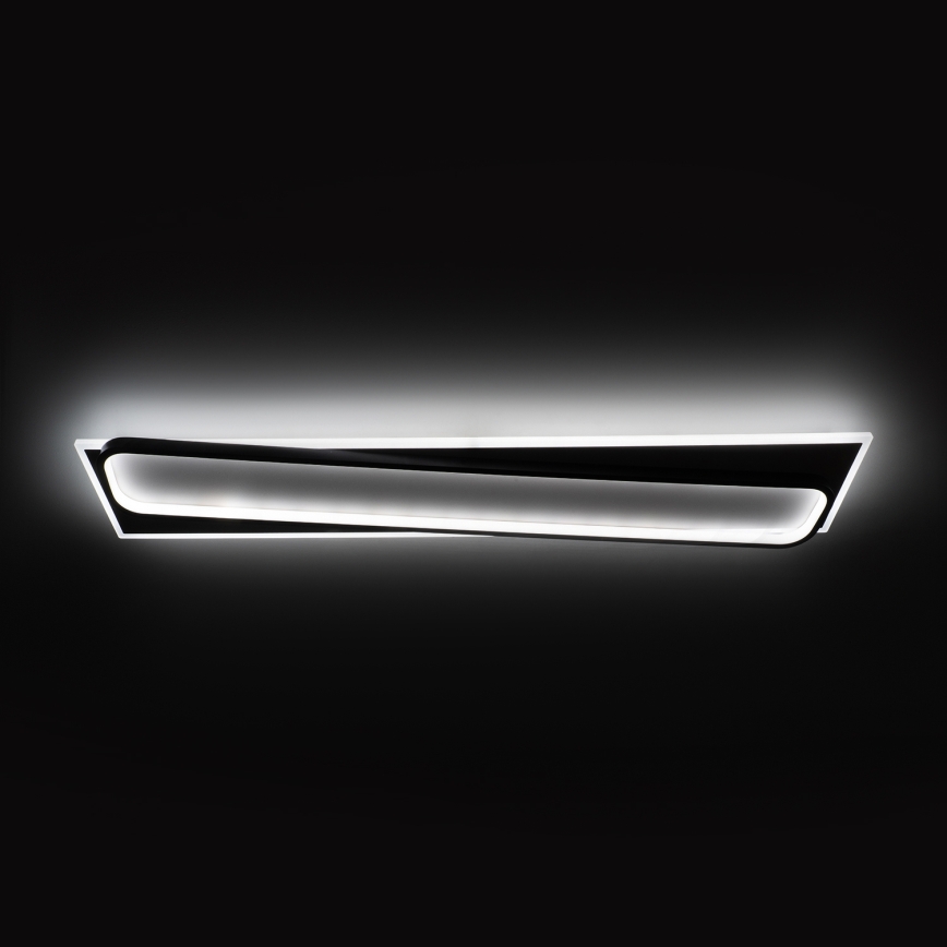 Brilagi - Plafonieră LED dimabilă OUTLINE LED/90W/230V 3000-6000K 18x100 cm alb/negru + telecomandă