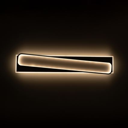 Brilagi - Plafonieră LED dimabilă OUTLINE LED/90W/230V 3000-6000K 18x100 cm alb/negru + telecomandă