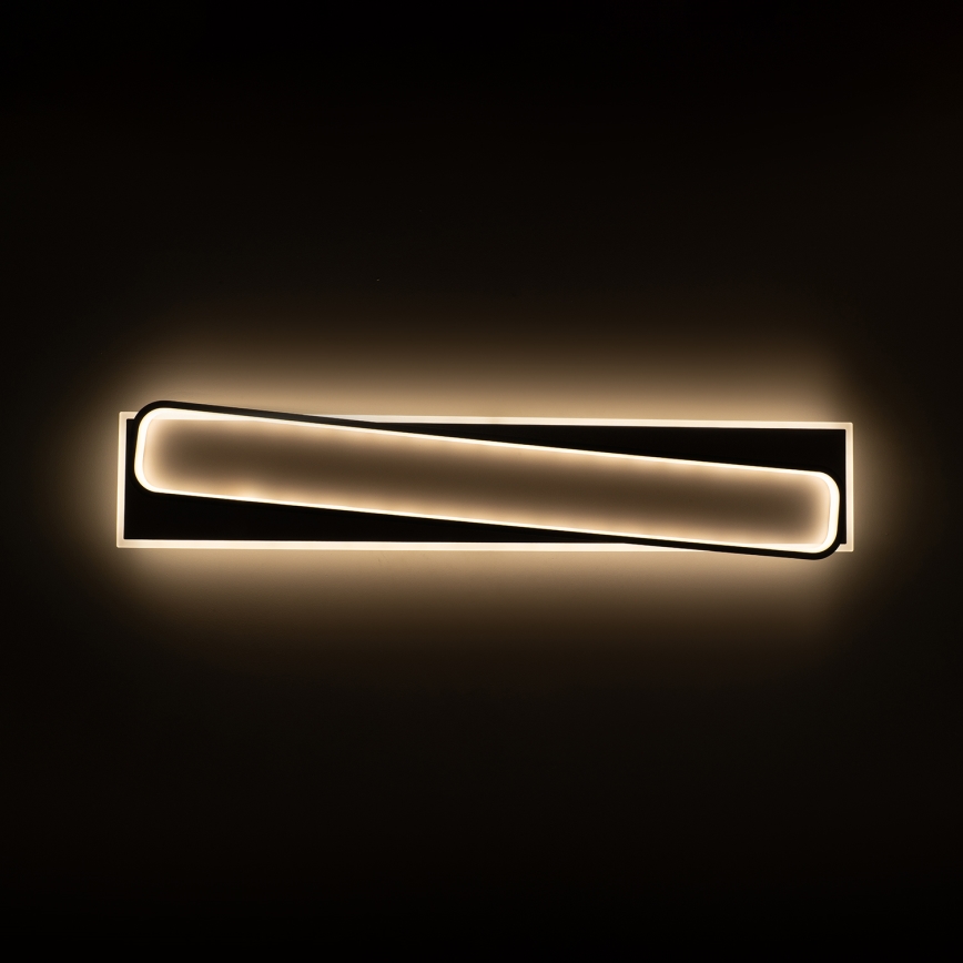 Brilagi - Plafonieră LED dimabilă OUTLINE LED/90W/230V 3000-6000K 18x100 cm alb/negru + telecomandă