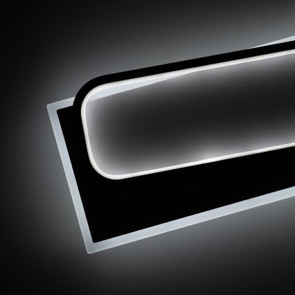 Brilagi - Plafonieră LED dimabilă OUTLINE LED/90W/230V 3000-6000K 18x100 cm alb/negru + telecomandă