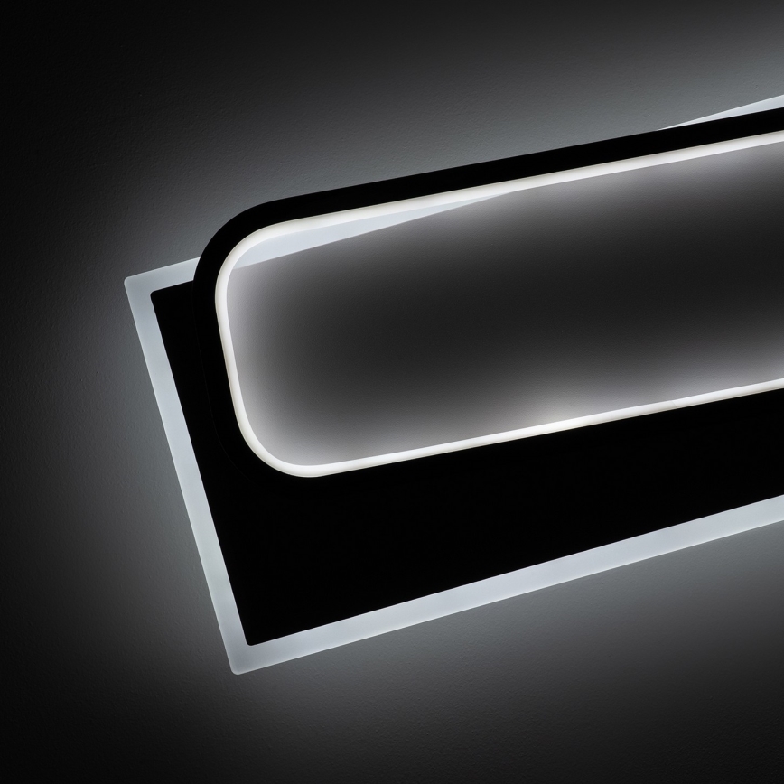 Brilagi - Plafonieră LED dimabilă OUTLINE LED/90W/230V 3000-6000K 18x100 cm alb/negru + telecomandă