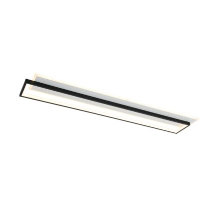 Brilagi - Plafonieră LED reglabilă OUTLINE LED/90W/230V 3000-6000K 18x100 cm alb/negru + telecomandă