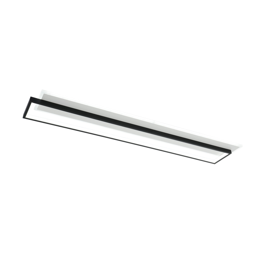 Brilagi - Plafonieră LED reglabilă OUTLINE LED/90W/230V 3000-6000K 18x100 cm alb/negru + telecomandă