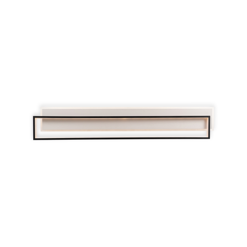 Brilagi - Plafonieră LED reglabilă OUTLINE LED/90W/230V 3000-6000K 18x100 cm alb/negru + telecomandă