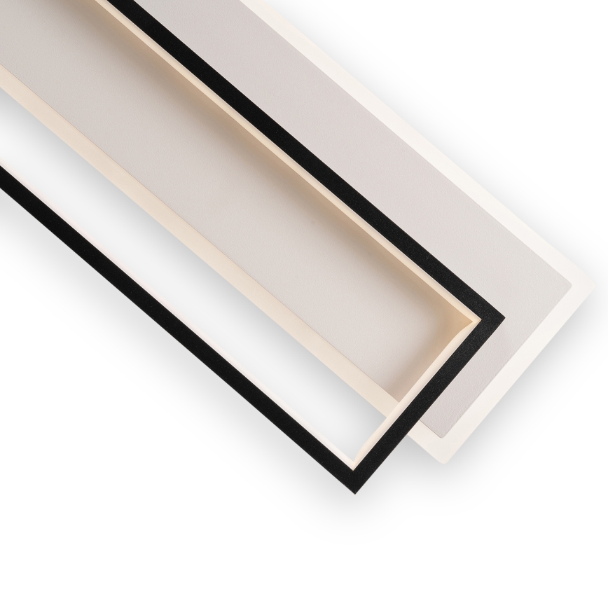 Brilagi - Plafonieră LED reglabilă OUTLINE LED/90W/230V 3000-6000K 18x100 cm alb/negru + telecomandă
