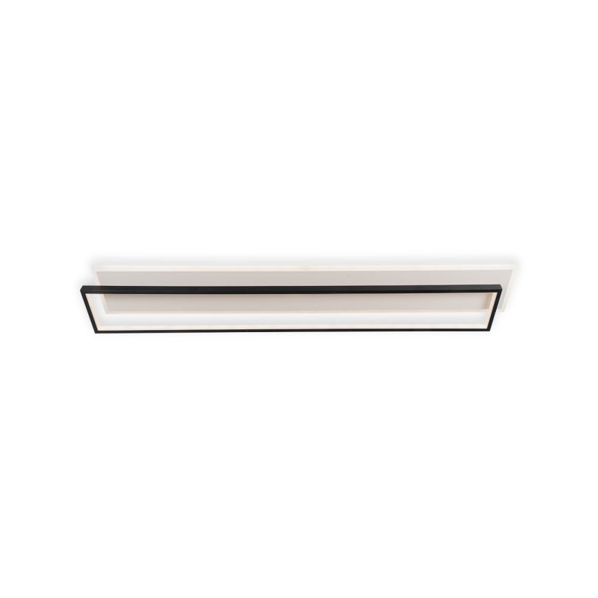 Brilagi - Plafonieră LED reglabilă OUTLINE LED/90W/230V 3000-6000K 18x100 cm alb/negru + telecomandă