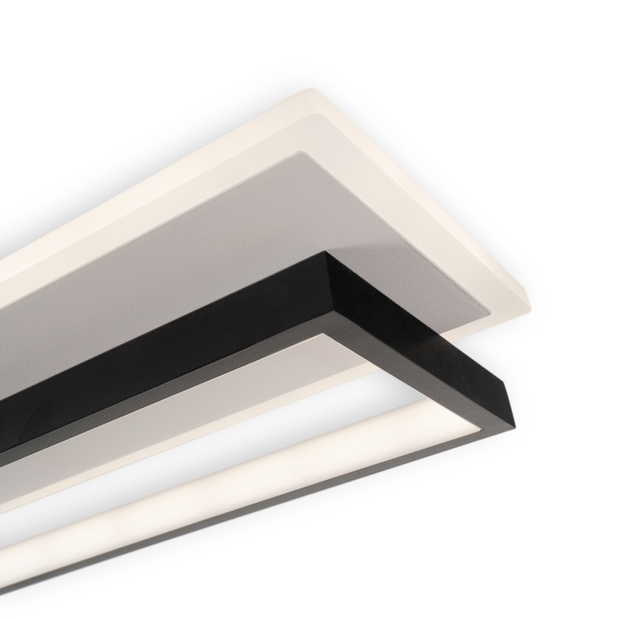 Brilagi - Plafonieră LED reglabilă OUTLINE LED/90W/230V 3000-6000K 18x100 cm alb/negru + telecomandă