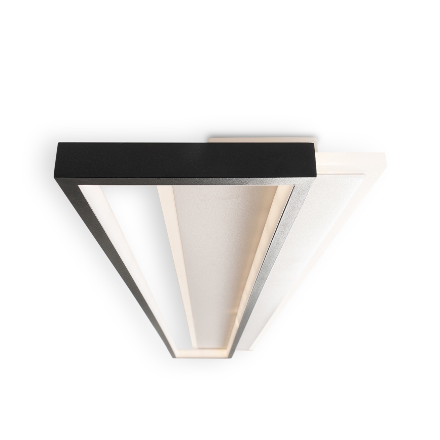 Brilagi - Plafonieră LED reglabilă OUTLINE LED/90W/230V 3000-6000K 18x100 cm alb/negru + telecomandă