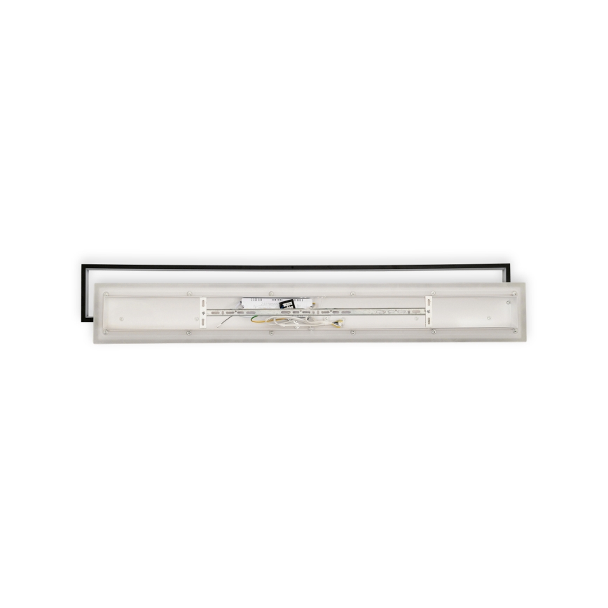 Brilagi - Plafonieră LED reglabilă OUTLINE LED/90W/230V 3000-6000K 18x100 cm alb/negru + telecomandă
