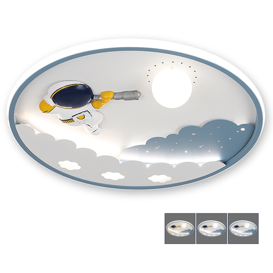 BRILAGI - Plafonieră LED dimmabilă pentru copii ASTRO LED/43W/230V 3000-6000K Ø 49 cm + telecomandă