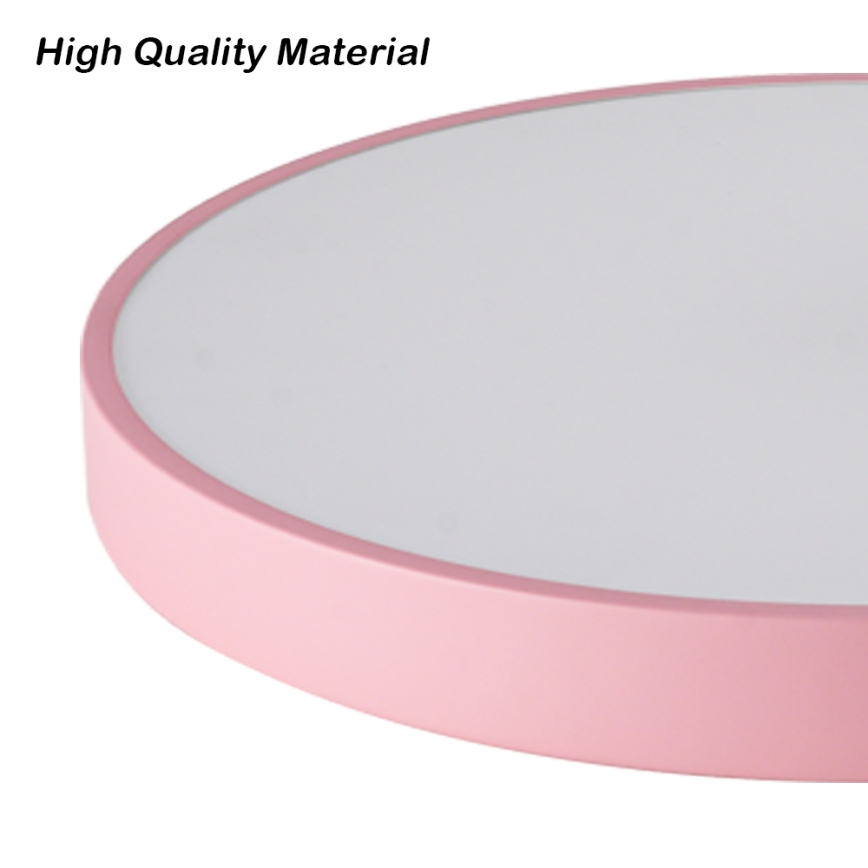 Brilagi - Plafonieră LED dimabilă POOL, 36W, 230V, 3000-6000K, Ø 30 cm, roz, cu telecomandă inclusă