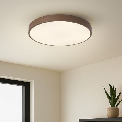 Brilagi - Plafonieră LED dimabilă POOL LED/48W/230V 3000-6000K Ø 40 cm maro + telecomandă