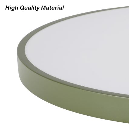 Brilagi - Plafonieră LED reglabilă POOL LED/36W/230V 3000-6000K Ø30 cm verde + telecomandă