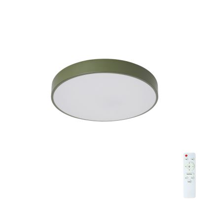 Brilagi - Plafonieră LED reglabilă POOL LED/36W/230V 3000-6000K Ø30 cm verde + telecomandă