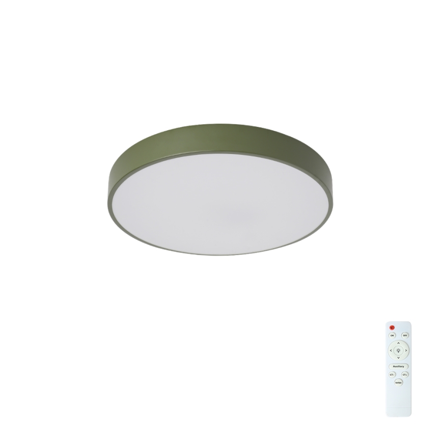 Brilagi - Plafonieră LED reglabilă POOL LED/36W/230V 3000-6000K Ø30 cm verde + telecomandă