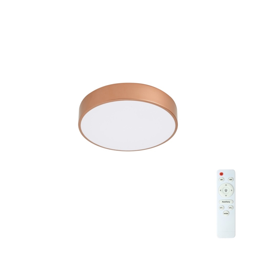 BRILAGI - Plafonieră LED dimabilă POOL LED/36W/230V 3000-6000K, Ø 30 cm, cu finisaj cupru + telecomandă