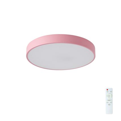 Brilagi - Plafonieră LED dimerizabilă POOL, 48 W, 230 V, 3000–6000 K, Ø 40 cm, roz, cu telecomandă