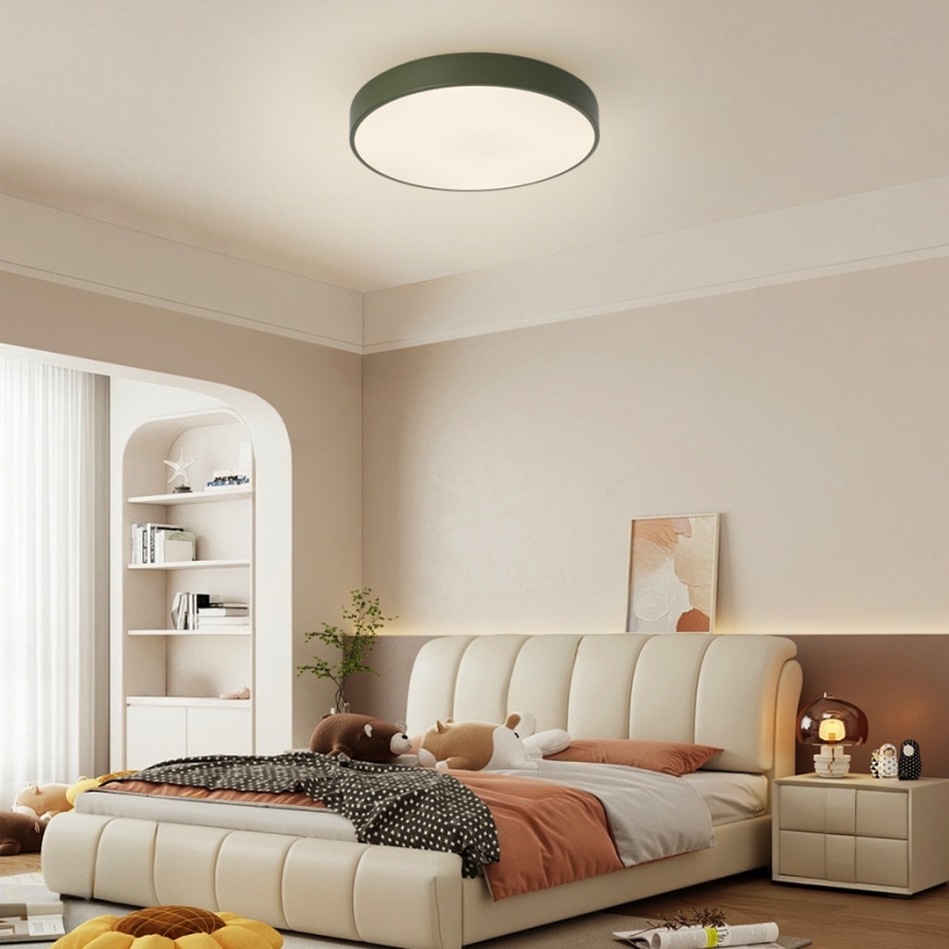 Brilagi - Plafonieră LED dimabilă POOL LED/48W/230V 3000-6000K Ø 40 cm verde + telecomandă