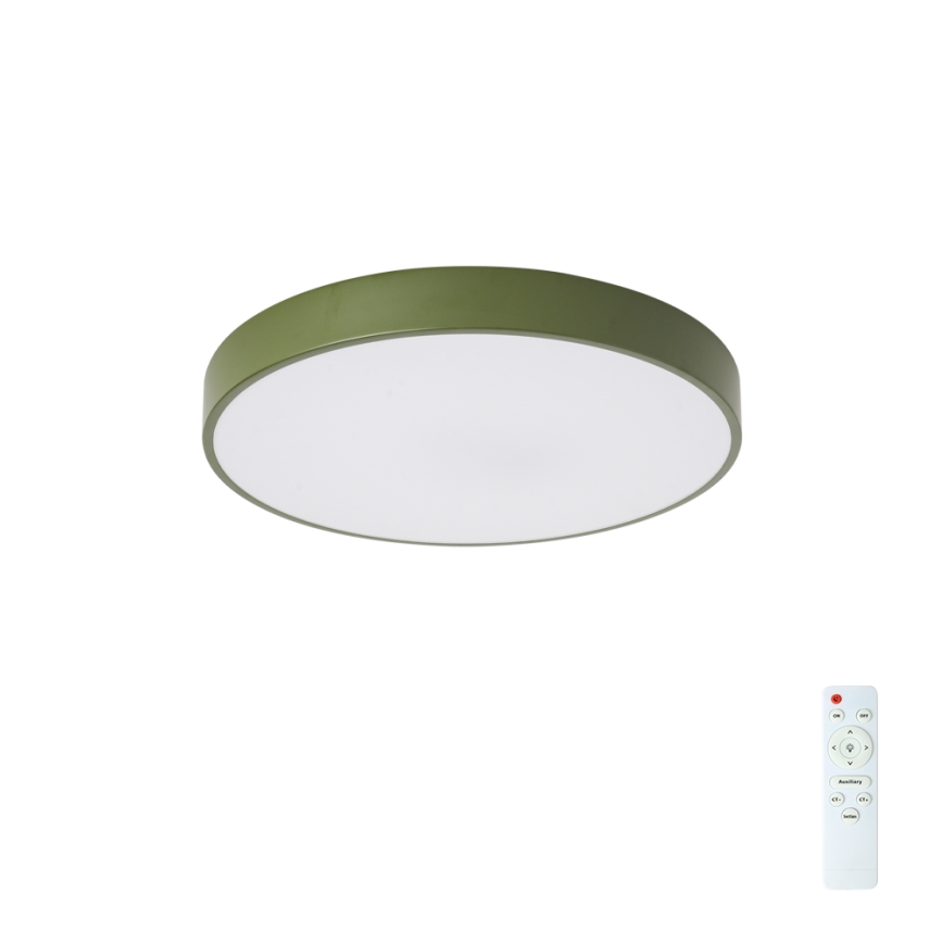 Brilagi - Plafonieră LED dimabilă POOL LED/48W/230V 3000-6000K Ø 40 cm verde + telecomandă