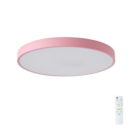 Brilagi - Plafonieră LED dimabilă POOL, 60W, 230V, 3000-6000K, Ø 60 cm, roz, cu telecomandă