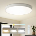 Brilagi - Plafonieră LED dimabilă POOL SMART LED/128W/230V 3000-6000K Ø 100 cm Wi-Fi Tuya alb + telecomandă