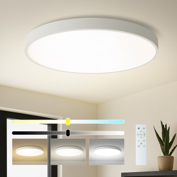 Brilagi - Plafonieră LED dimabilă POOL SMART LED/128W/230V 3000-6000K Ø 100 cm Wi-Fi Tuya alb + telecomandă