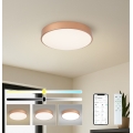 Brilagi - Plafonieră LED dimabilă POOL SMART LED/48W/230V 3000-6000K Ø 40 cm Wi-Fi Tuya bronz + telecomandă