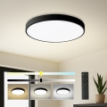 Brilagi - Plafonieră LED dimabilă POOL SMART, LED/48W/230V, 40 cm, 3000-6000K, Wi-Fi Tuya + telecomandă, neagră