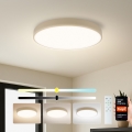Brilagi - Plafonieră LED dimabilă POOL SMART LED/60W/230V 3000-6000K diametru 50 cm Wi-Fi Tuya bej + telecomandă