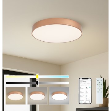 Brilagi - Plafonieră LED dimabilă POOL SMART LED/60W/230V 3000-6000K Ø 50 cm Wi-Fi Tuya bronz + telecomandă