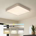 Brilagi - Plafonieră LED dimabilă POOL SQUARE LED/36W/230V 3000-6000K 40x40 cm bej + telecomandă