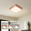 Brilagi - Plafonieră LED dimabilă POOL SQUARE LED/36W/230V 3000-6000K 40x40 cm bronz + telecomandă