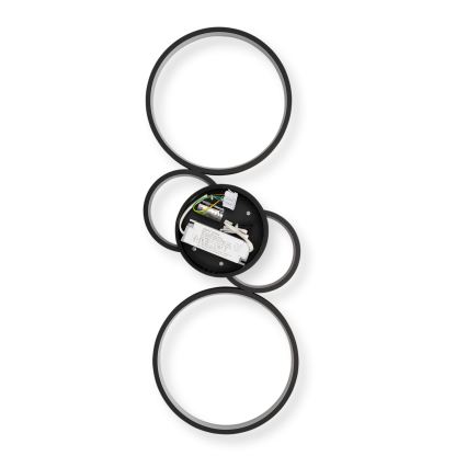 Brilagi - Plafonieră LED dimabilă RINGO LED/34W/230V 3000-6000K 28x78 cm neagră + telecomandă