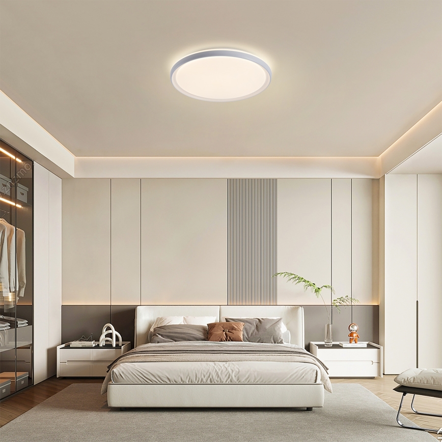 Brilagi - Plafonieră LED dimerizabilă RIVO LED/72W/230V 3000-6000K, albă, diam. 50 cm + telecomandă