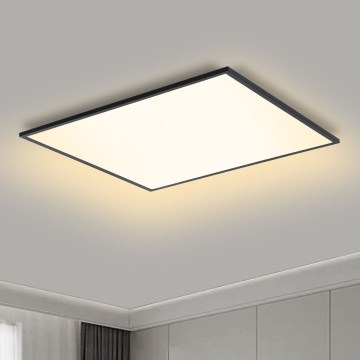 Brilagi - Plafonieră LED dimabilă SLIMFRAME LED/58W/230V 60x60 cm 3000-6000K neagră + telecomandă