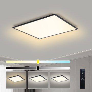 Brilagi - Plafonieră LED dimabilă SLIMFRAME LED/58W/230V 60x60 cm 3000-6000K negru + telecomandă
