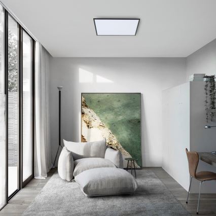 Brilagi - Plafonieră LED dimabilă SLIMFRAME LED/58W/230V 60x60 cm 3000-6000K neagră + telecomandă